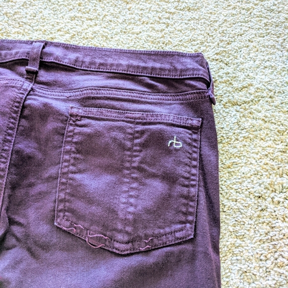 Deep Purple plum rag & bone skinny jeans - Picture 8 of 13